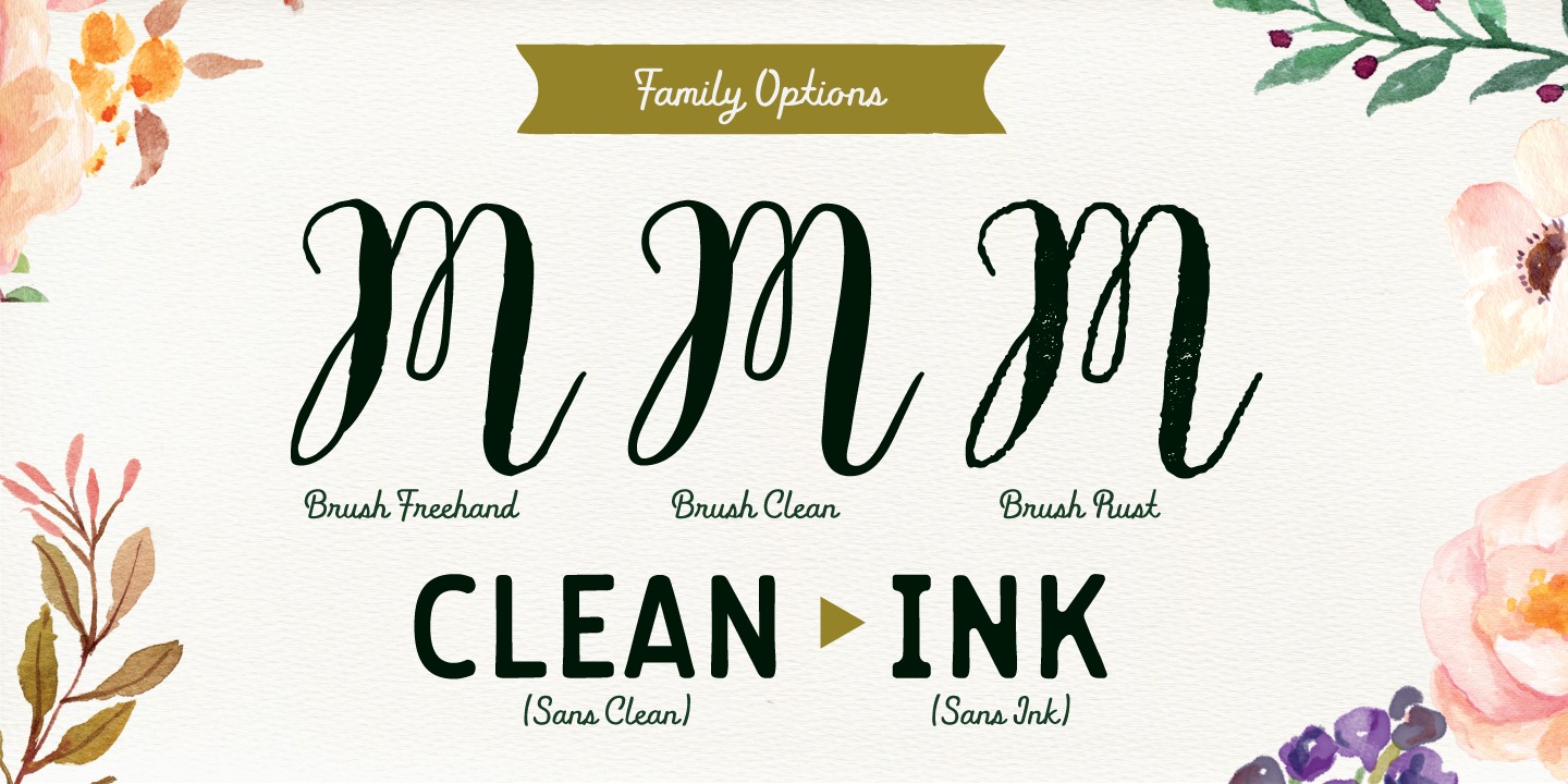 Przykład czcionki Flowy Sans Bold Clean Italic